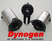 Dynogen an Alternator in a Generator.